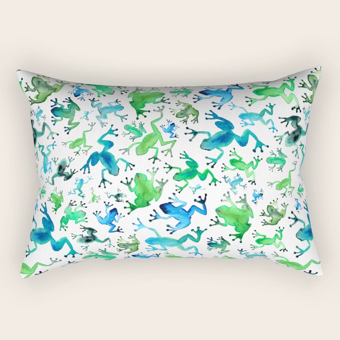 Tree Frogs Rectangular Pillow Gallery Image 1