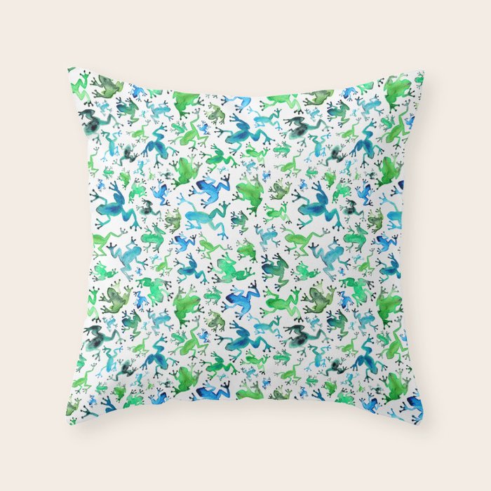 Tree Frogs Throw Pillow Gallery Image 6