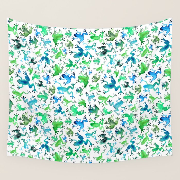 Tree Frogs Wall Tapestry Gallery Image 1