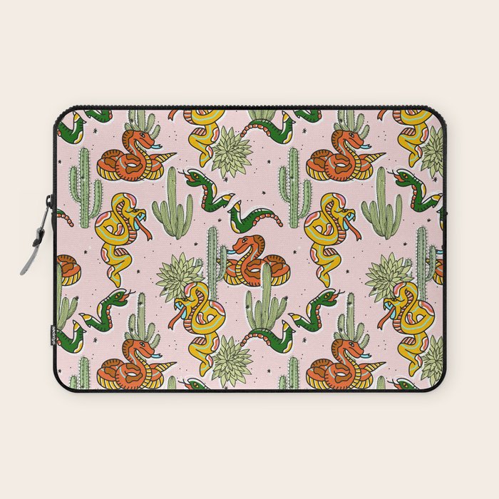Join Or Die #illustration #wildlife #pattern Laptop Sleeve Gallery Image 1