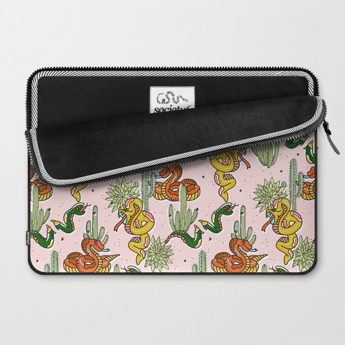 Join Or Die #illustration #wildlife #pattern Laptop Sleeve Gallery Image 2
