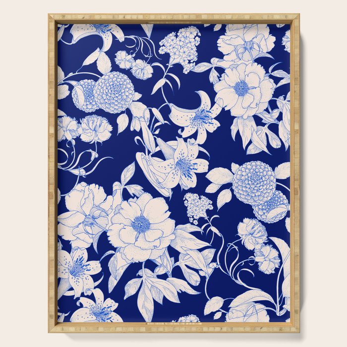 Art Nouveau IV - Night Serving Tray Gallery Image 1