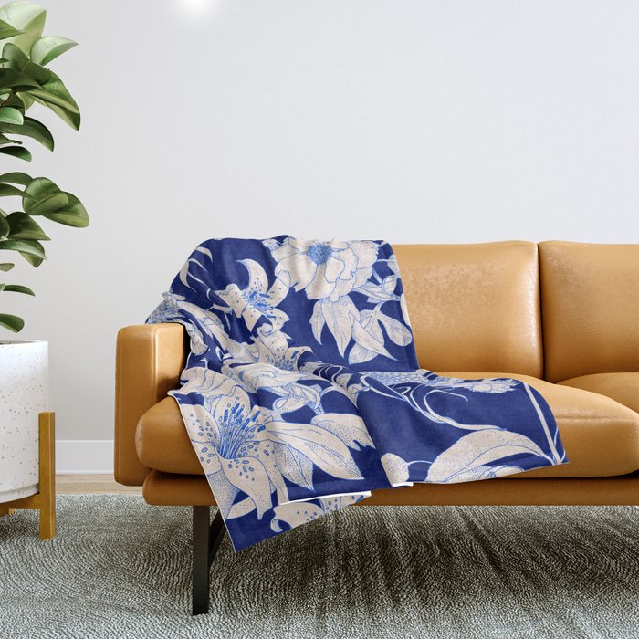 Art Nouveau IV - Night Throw Blanket Gallery Image 1