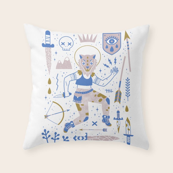 The Warrior Throw Pillow Gallery Image 6