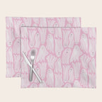 Gossamer Ghosts - pink Placemat Gallery Image 1
