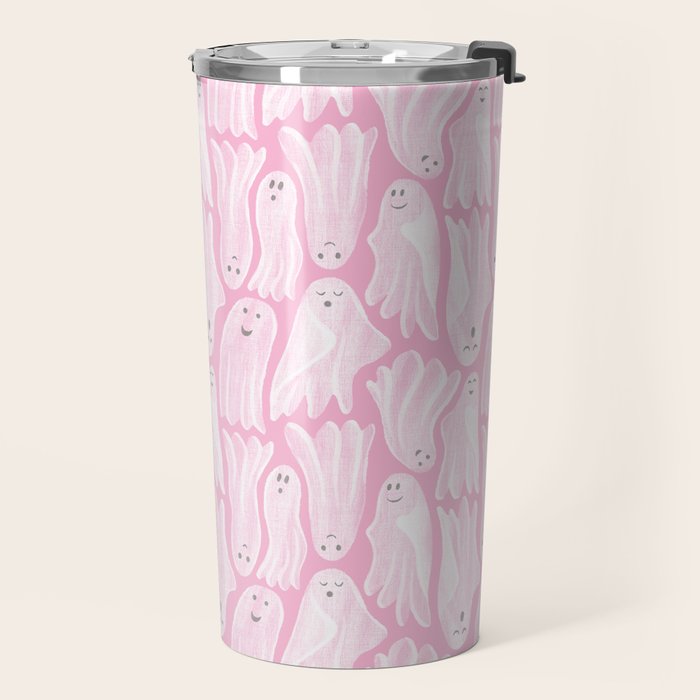 Gossamer Ghosts - pink Travel Mug Gallery Image 2