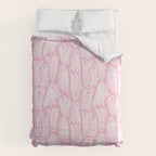 Gossamer Ghosts - pink Comforter Gallery Image 6