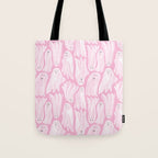 Gossamer Ghosts - pink Tote Bag Gallery Image 1
