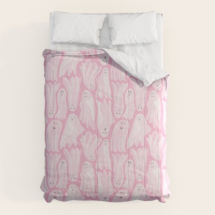 Gossamer Ghosts - pink Comforter Gallery Image 1