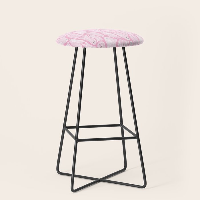 Gossamer Ghosts - pink Stool Gallery Image 1
