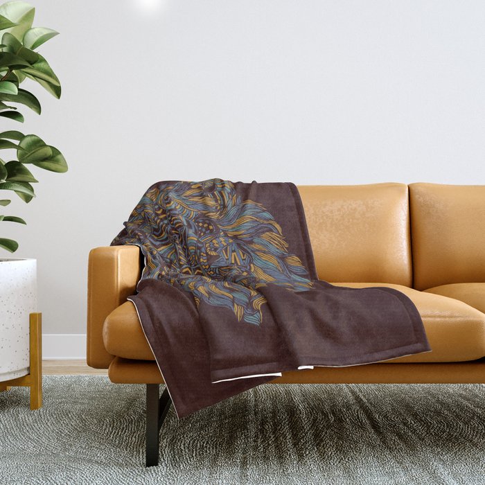 Wolf (Lone) 2.0 Throw Blanket Gallery Image 1