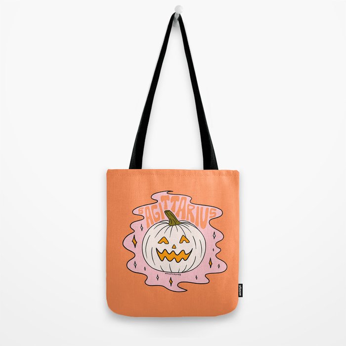 Sagittarius Jack O Lantern Tote Bag Gallery Image 2