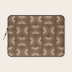 Retro Arches in Brown Laptop Sleeve Gallery Image 1