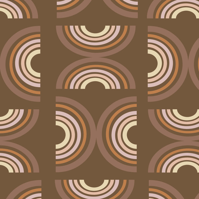 Retro Arches in Brown Coffee Mug Gallery Image 2