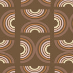 Retro Arches in Brown Coffee Mug Gallery Image 2