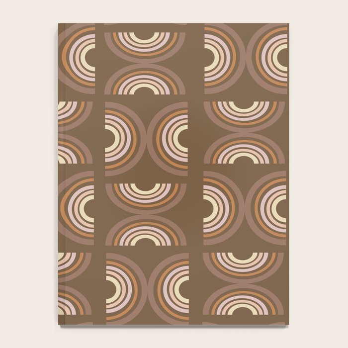 Retro Arches in Brown Notebook Gallery Image 4