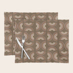 Retro Arches in Brown Placemat Gallery Image 1