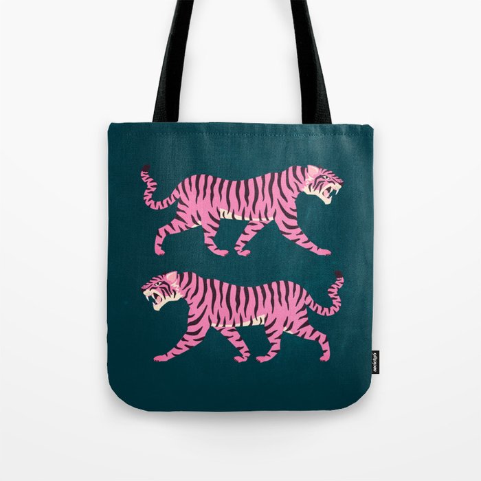 Fierce: Night Race Pink Tiger Edition Tote Bag Gallery Image 1
