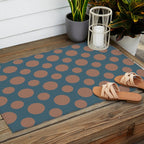 Polka Dots Variable Pattern 3 Inspired by PANTONE 17 1230 Color of the Year Mocha Mousse Outdoor Rug Gallery Image 2