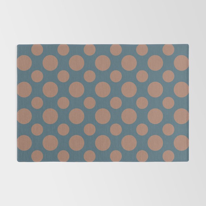 Polka Dots Variable Pattern 3 Inspired by PANTONE 17 1230 Color of the Year Mocha Mousse Rug Gallery Image 2