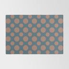 Polka Dots Variable Pattern 3 Inspired by PANTONE 17 1230 Color of the Year Mocha Mousse Rug Gallery Image 2