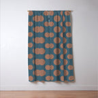 Polka Dots Variable Pattern 3 Inspired by PANTONE 17 1230 Color of the Year Mocha Mousse Window Curtain Gallery Image 3