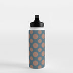 Polka Dots Variable Pattern 3 Inspired by PANTONE 17 1230 Color of the Year Mocha Mousse Water Bottle Gallery Image 3