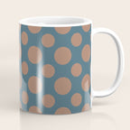 Polka Dots Variable Pattern 3 Inspired by PANTONE 17 1230 Color of the Year Mocha Mousse Coffee Mug Gallery Image 1