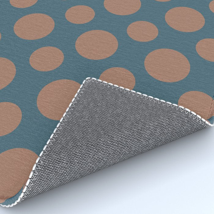Polka Dots Variable Pattern 3 Inspired by PANTONE 17 1230 Color of the Year Mocha Mousse Rug Gallery Image 4