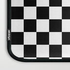 Check Checkered Checkerboard Geometric Black And White Pattern Laptop Sleeve Gallery Image 3