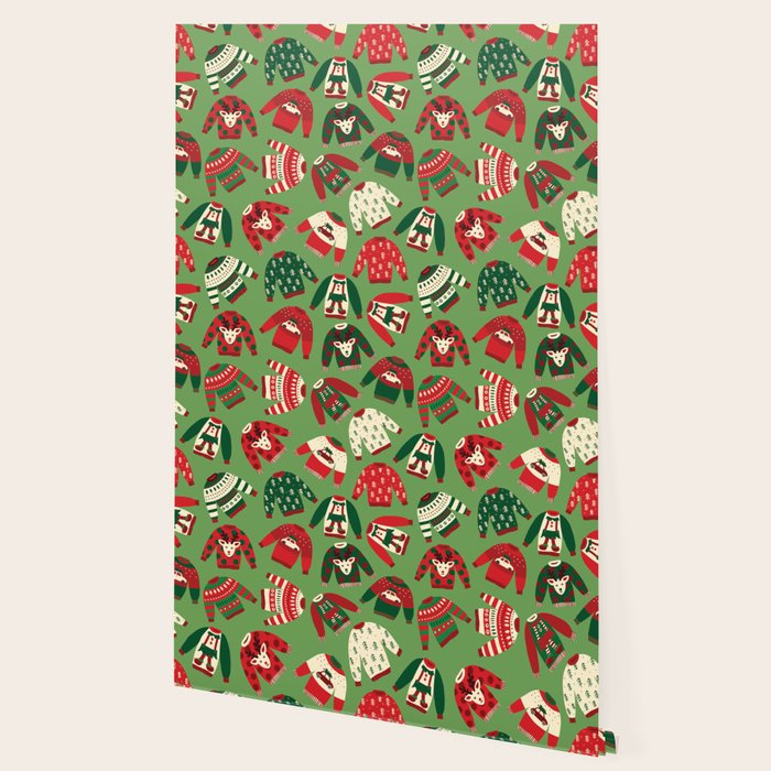Ugly Christmas Sweaters Pattern Wallpaper Gallery Image 2