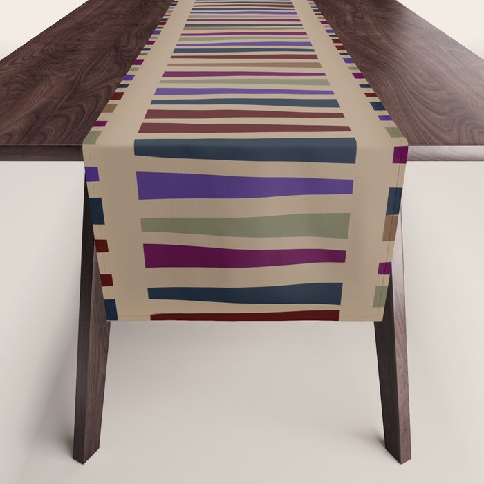 Geometric Fall Hues Table Runner Gallery Image 1