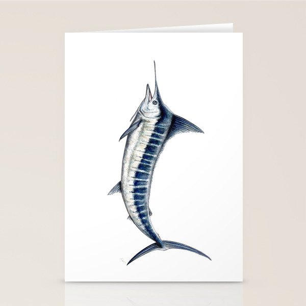 Blue Marlin (Makaira nigricans) Stationery Card Gallery Image 1