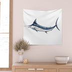Blue Marlin (Makaira nigricans) Wall Tapestry Gallery Image 2