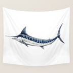 Blue Marlin (Makaira nigricans) Wall Tapestry Gallery Image 4