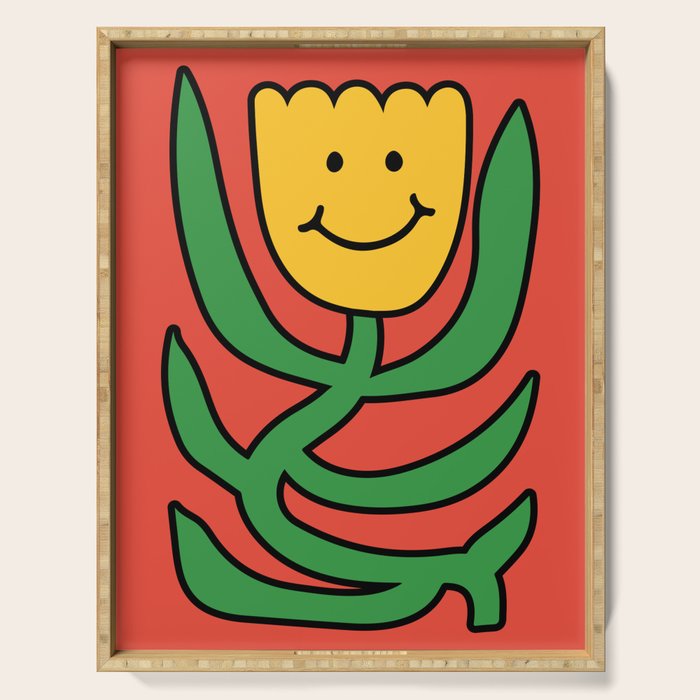 THE FLOWER OF JOY 01 Serving Tray Gallery Image 1