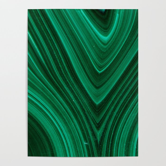 Malachite Green Marble Texture Poster Gallery Image 4
