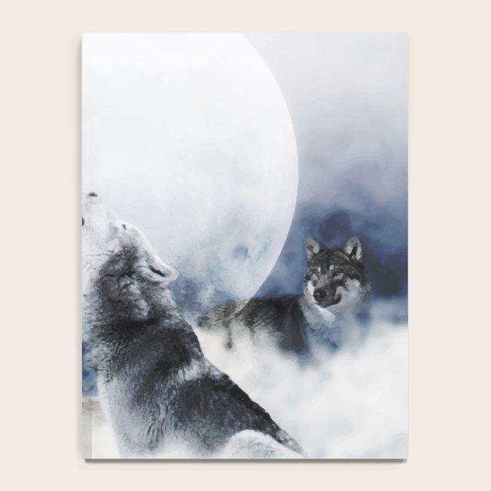 Winter Wolves, Wildlife Wolf Wild Dogs, Snow Full Moon Animals Photography Love Digital Art Notebook Gallery Image 4