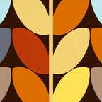 Retro 70s Color Palette Leaf Pattern Coffee Mug Gallery Image 2