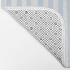 Light Blue Stripes Bath Mat Gallery Image 2