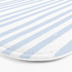 Light Blue Stripes Bath Mat Gallery Image 3