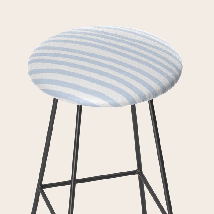 Light Blue Stripes Stool Gallery Image 2