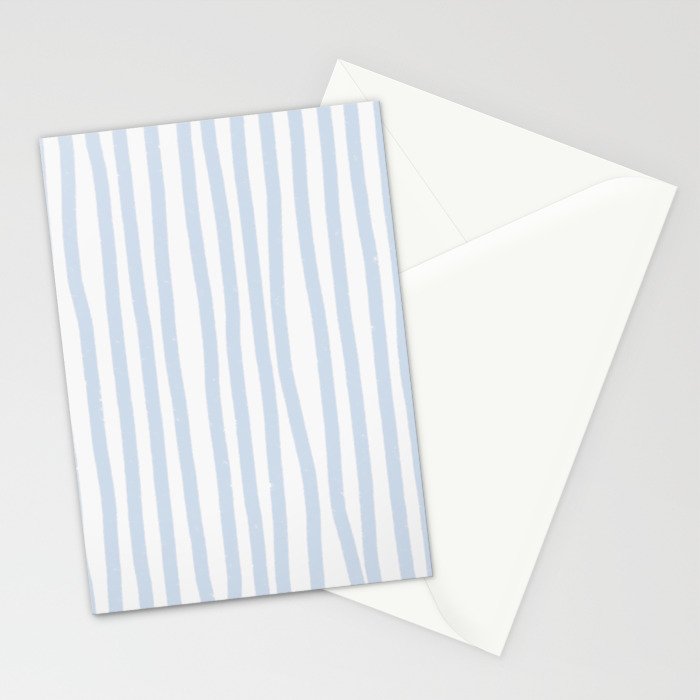 Light Blue Stripes Stationery Card Gallery Image 2