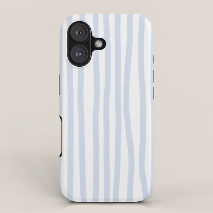 Light Blue Stripes iPhone Case