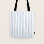 Light Blue Stripes Tote Bag Gallery Image 1