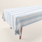 Light Blue Stripes Tablecloth Gallery Image 1