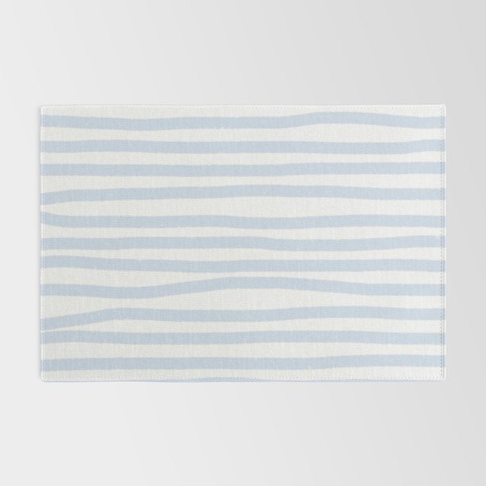 Light Blue Stripes Rug Gallery Image 2