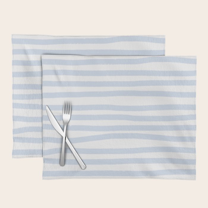 Light Blue Stripes Placemat Gallery Image 1