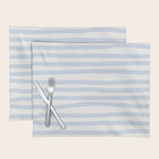 Light Blue Stripes Placemat Gallery Image 1