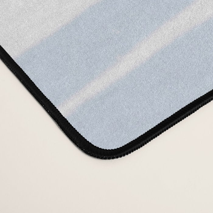 Light Blue Stripes Desk Mat Gallery Image 4